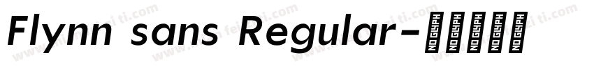 Flynn sans Regular字体转换